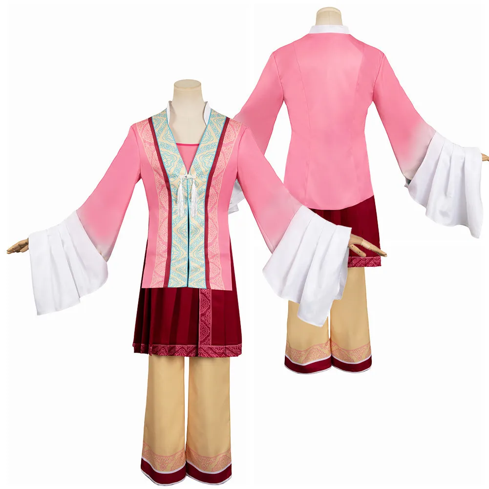 White Snake 2024 Baoqing Fox Women Pink Outfit Party Carnival Halloween Cosplay Costume