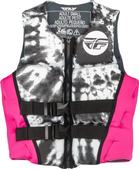 WMN'S NEOPRENE FLOTATION VEST NEON PINK/WHITE/BLACK MD