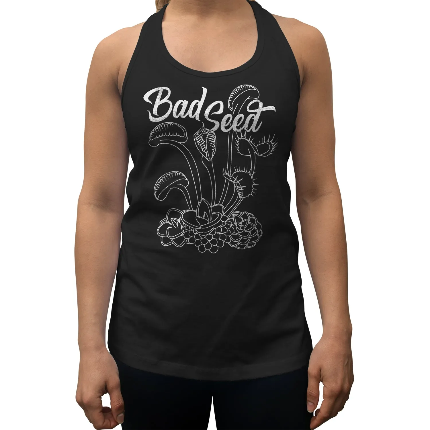 Women's Bad Seed Venus Fly Trap Racerback Tank Top