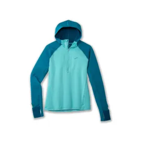 Women's Notch Thermal Hoodie 2.0 - Aqua/Moroccan Blue