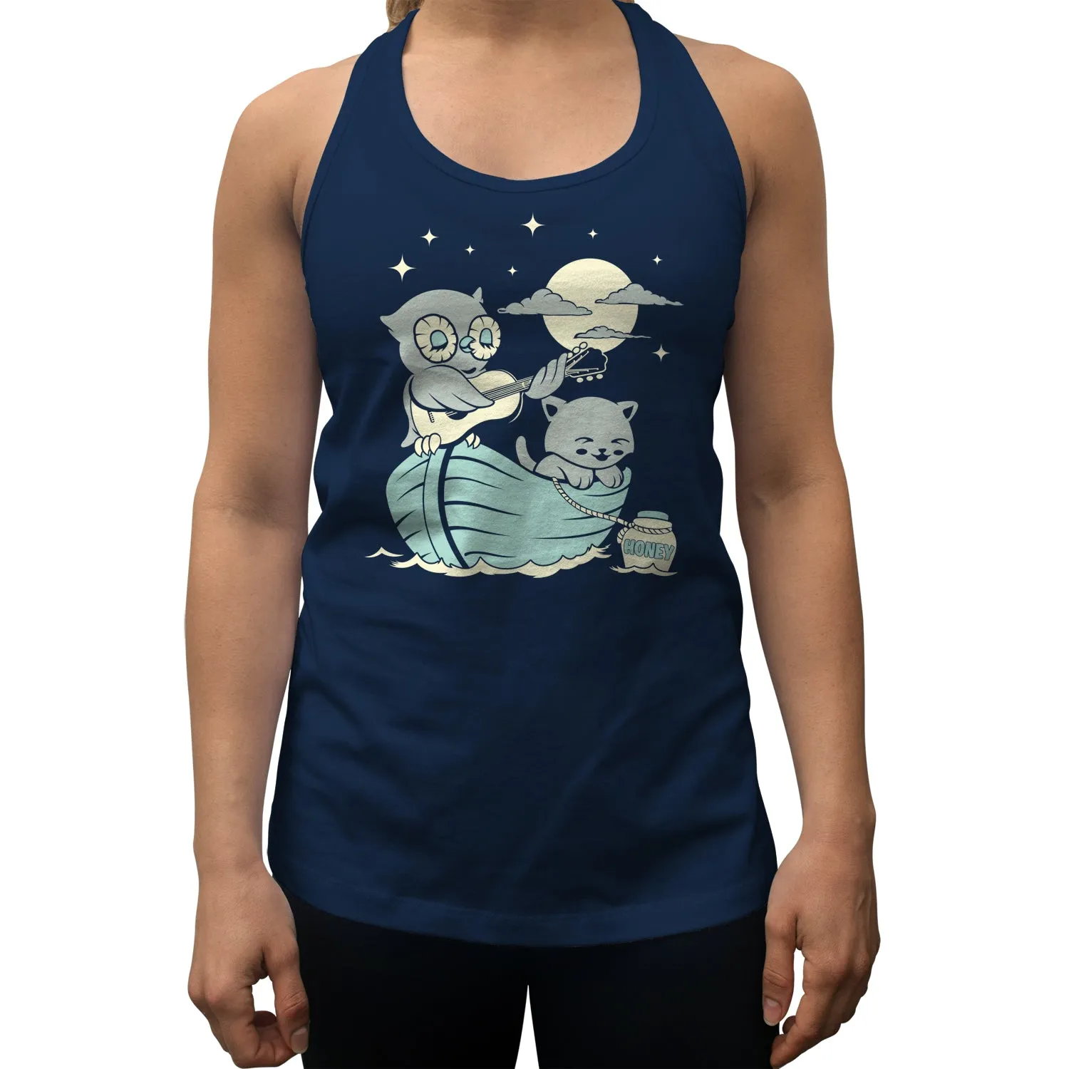 Women's The Owl And the Pussycat Racerback Tank Top