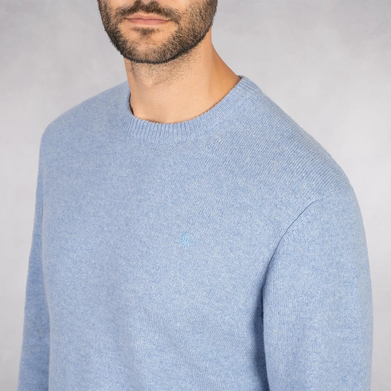 Wool Pullover Round Neck Men