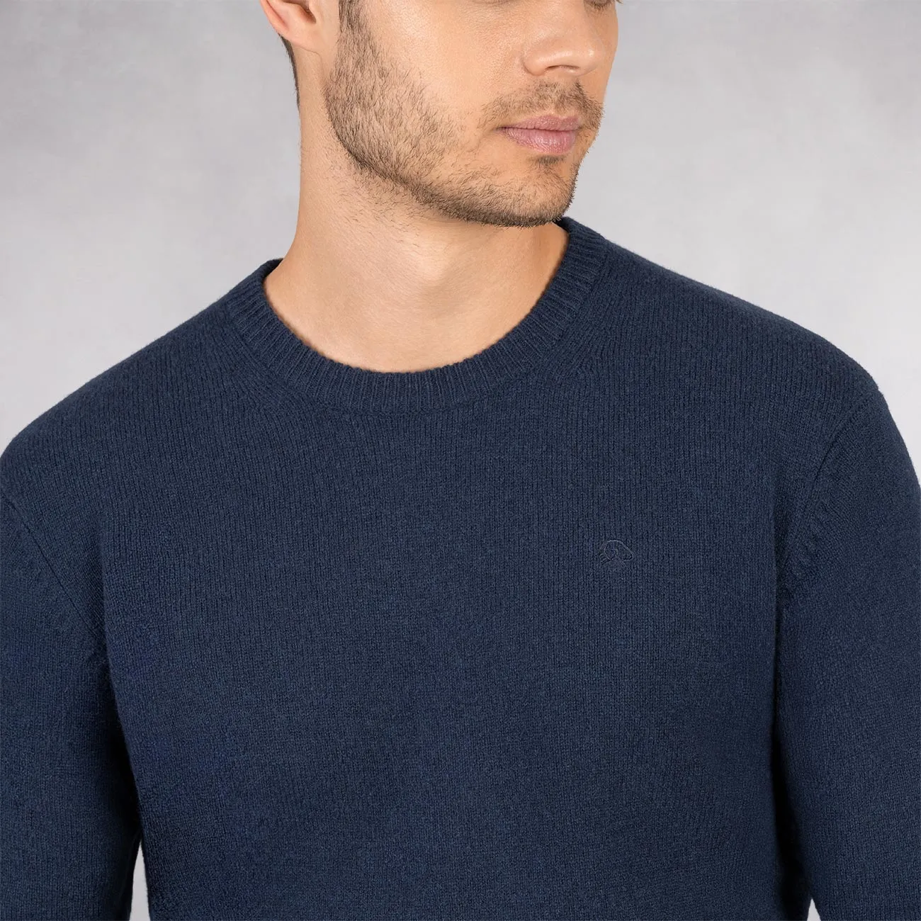 Wool Pullover Round Neck Men