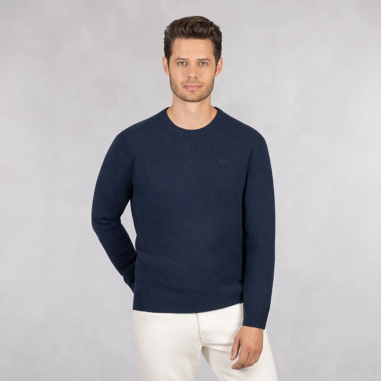 Wool Pullover Round Neck Men