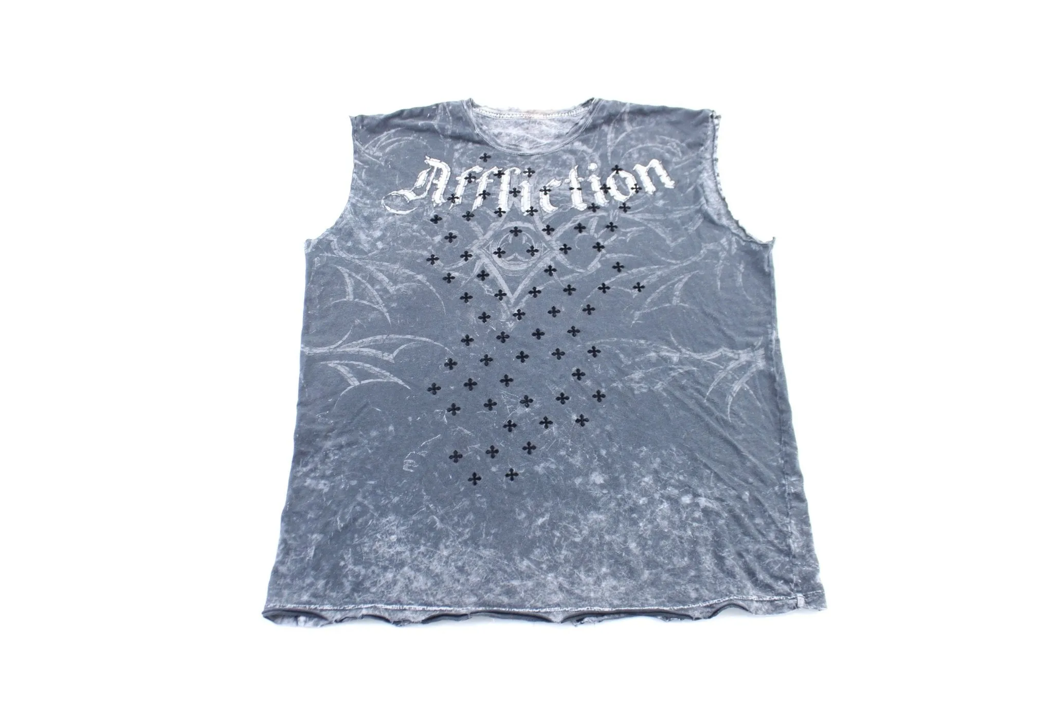 Y2K Affliction Cross Grunge Graphic Tank Top