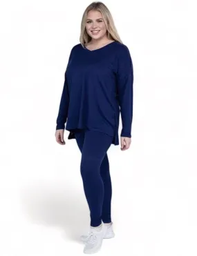 Zenana Plus Size Buttery Soft Loungewear Set